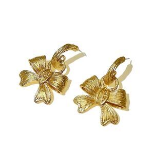 vintage bow earrings A308